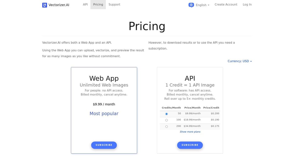 Vectorizer.AI (Raster-to-vector conversion with AI)