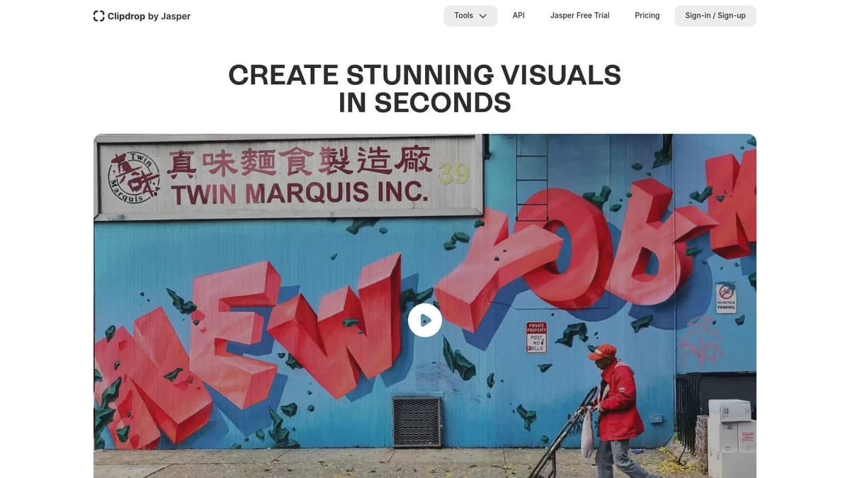 Stability AI — Clipdrop (and Stable Artisan)